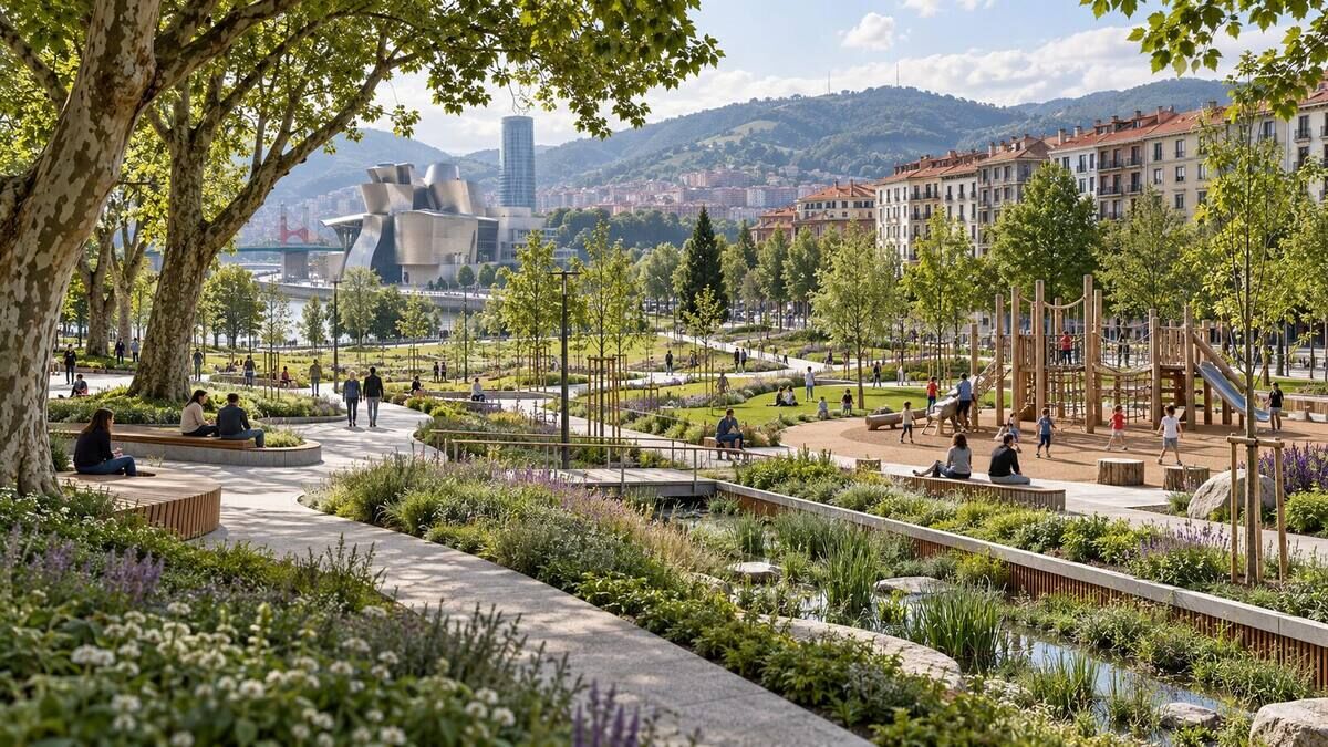 Bilbao renueva el Parque Europa con cinco meses de obras y una nueva organización de sus espacios