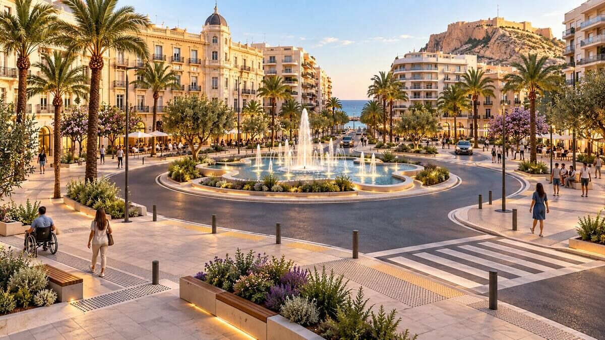 Alicante aprueba la reurbanización accesible de la plaza de América