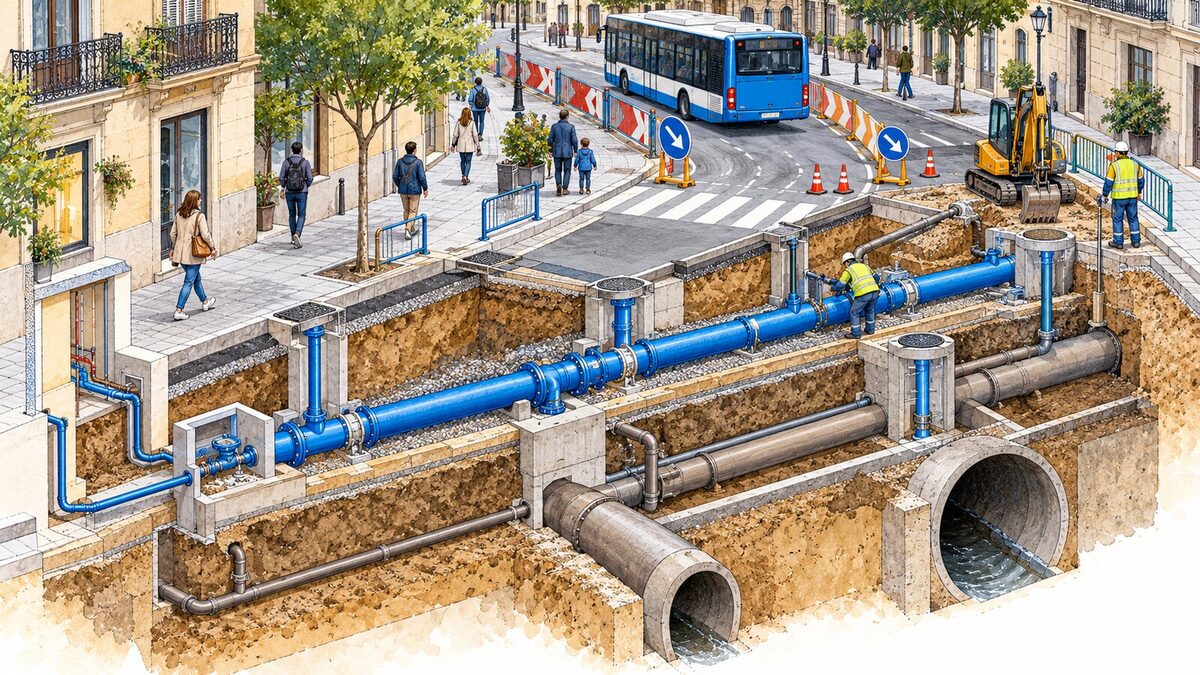 Zaragoza coordina nuevas obras de agua y saneamiento en tres distritos