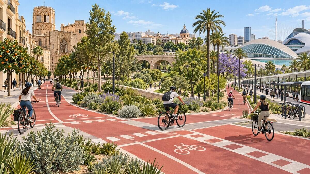 Valencia licita mejoras ciclistas en Jesús, la Olivereta y Quatre Carreres