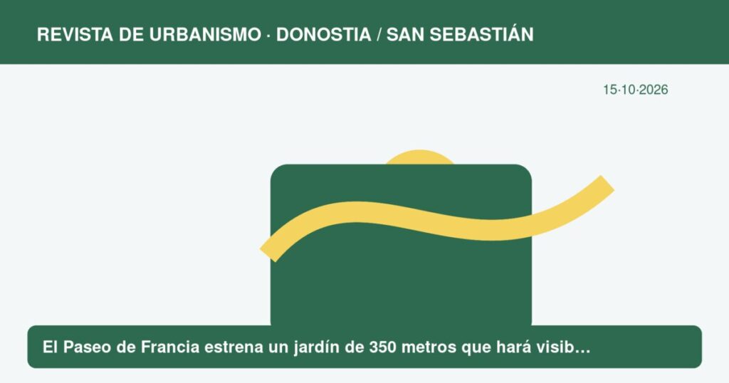 El Paseo de Francia estrena un jardín de 350 metros que hará visible el ciclo de las estaciones