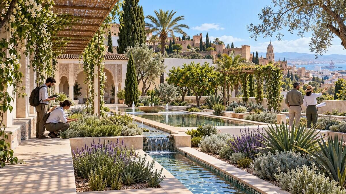 Málaga convierte el jardín hispanoárabe en laboratorio de paisaje para el siglo XXI