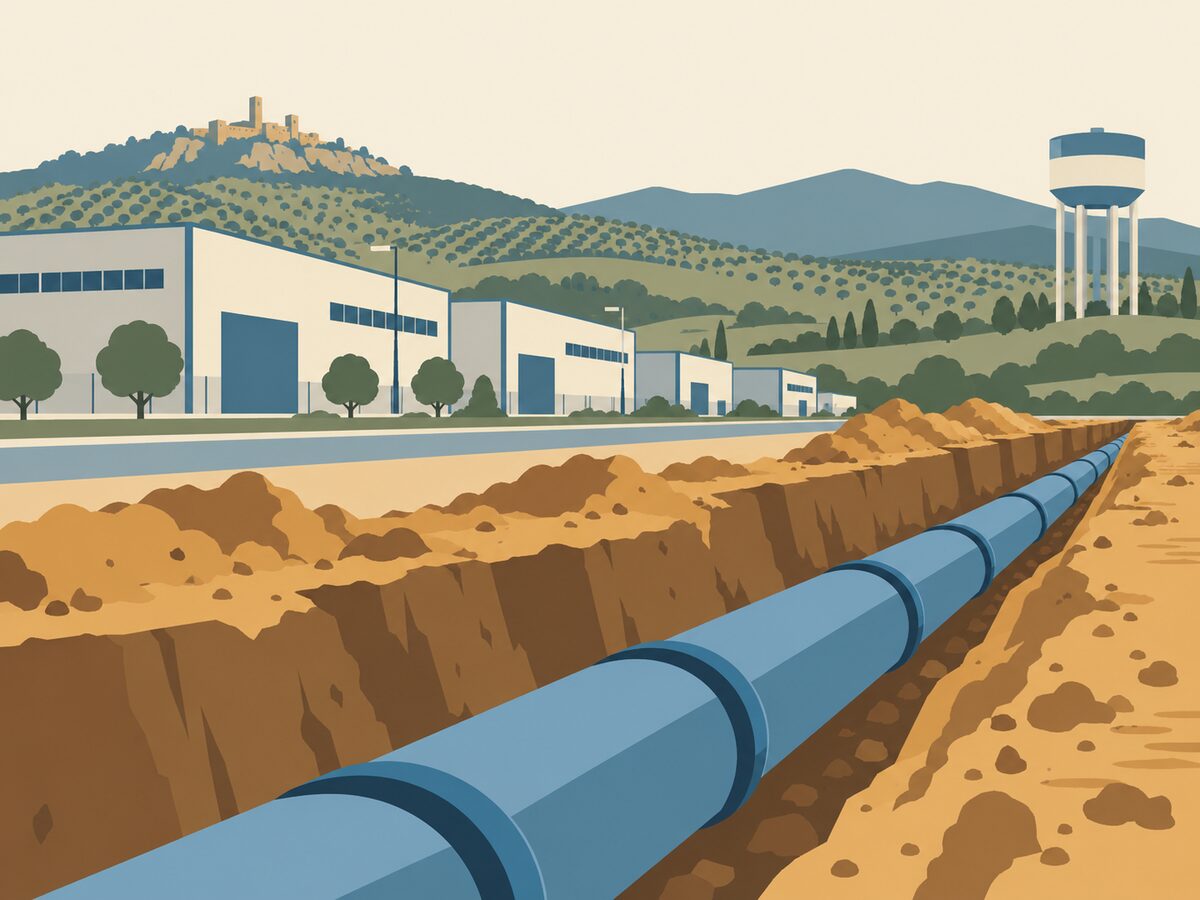 Jaén extiende la red de agua hasta el polígono Pilar de la Dehesa