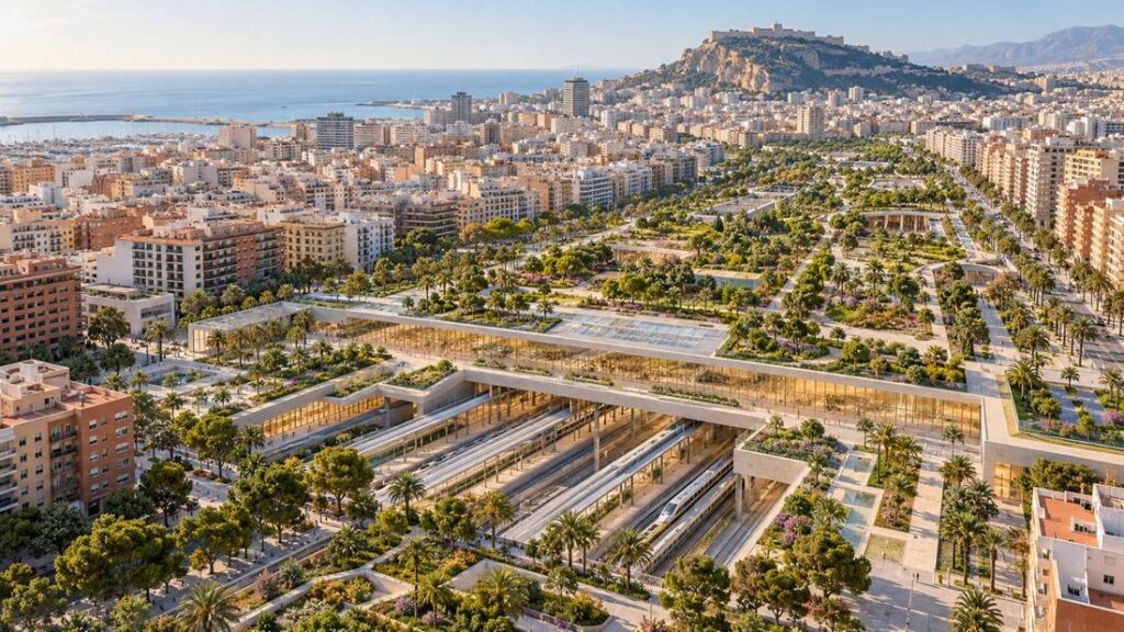 Alicante alinea el Parque Central con la futura estación intermodal