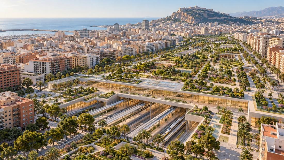 Alicante alinea el Parque Central con la futura estación intermodal