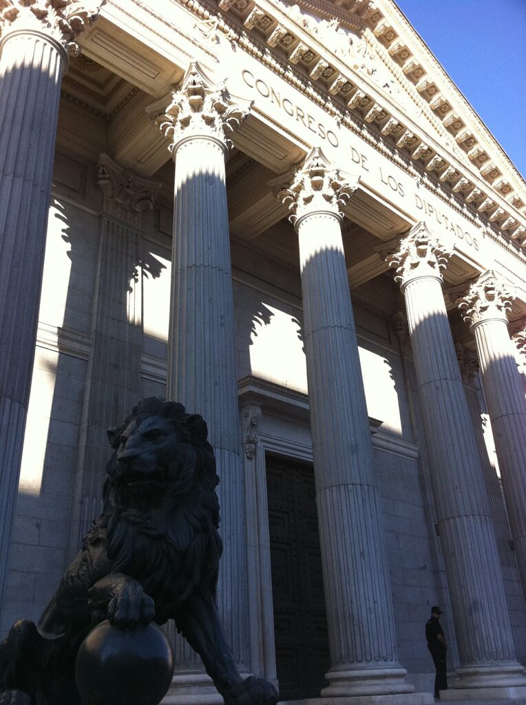 Fachada del Congreso de los Diputados, Madrid