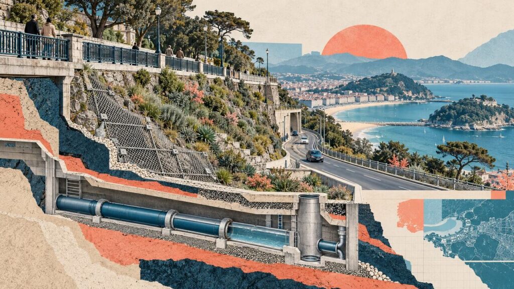 Donostia reabre el acceso a Illunbe tras estabilizar la ladera y recuperar el saneamiento