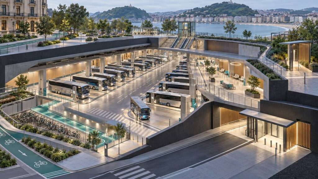 San Sebastián rediseña su estación de autobuses para ganar capacidad útil y seguridad